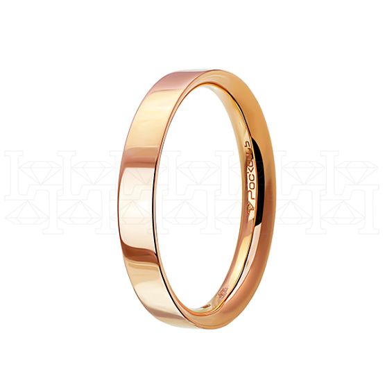 Фото - Кольцо из рыжего золота из коллекции "Парные обручальные кольца" R5069-10159 (210)