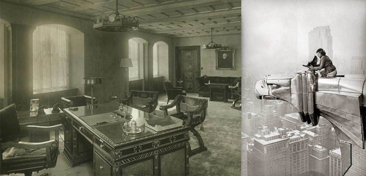 Маргарет Бурк-Уайт фотографирует с Крайслер Билдинга и вид на офис У.jpg