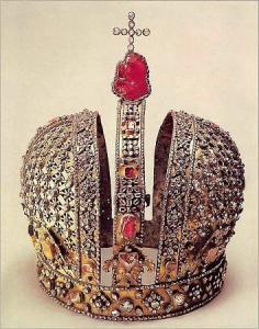 корона Анны Иоановны с турмалином- родоллитом