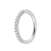 Кольцо из белого золота с бриллиантами из коллекции "Обручальные кольца с дорожкой" R9165-13378 (241)