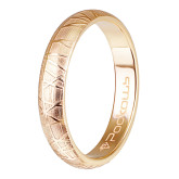 Кольцо обручальное из рыжего золота из коллекции "Традиционные" W1043522 (245)