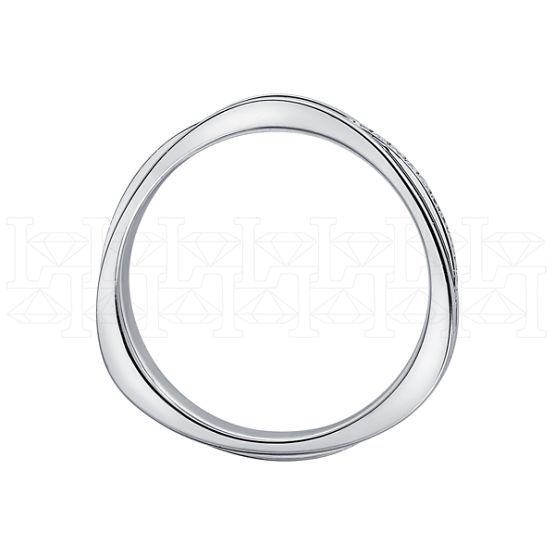 Фото - Кольцо из белого золота с бриллиантами из коллекции "Парные обручальные кольца" R4971-6299 (210)