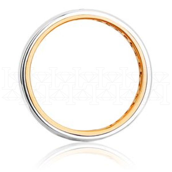 Фото - Кольцо обручальное из цветного золота с бриллиантом из коллекции "Парные обручальные кольца" VDR.A2954M (210)