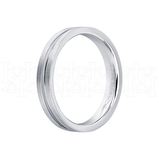Фото - Кольцо из белого золота из коллекции "Парные обручальные кольца" R7543-10348 (210)