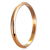 Кольцо обручальное из рыжего золота из коллекции "Традиционные" W1042000 (245)